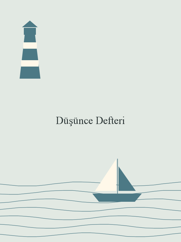 Lighthouse and sailboat notebook cover