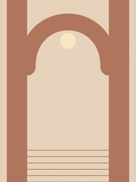 Arched courtyard — Notebook covers