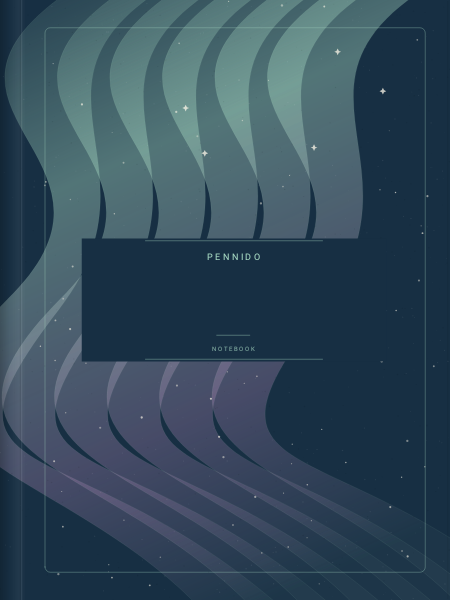 Northern lights — Notebook covers