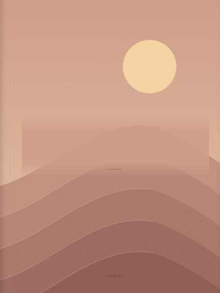 Desert dusk — Notebook covers