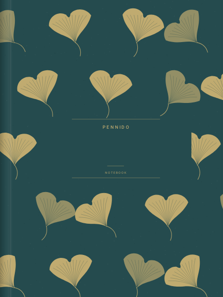 Ginkgo leaves — Notebook covers