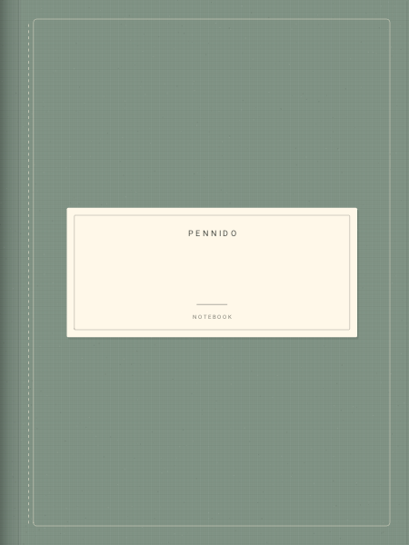 Sage linen — Notebook covers
