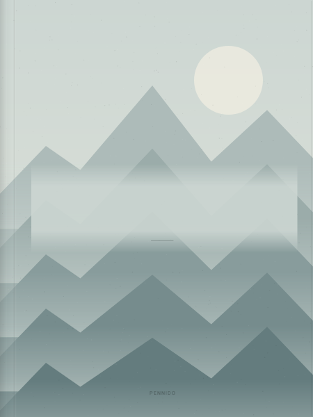 Misty mountains — Notebook covers