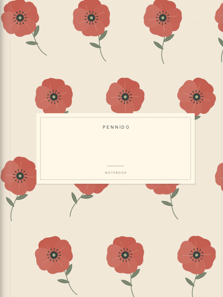 Poppy field — Notebook covers