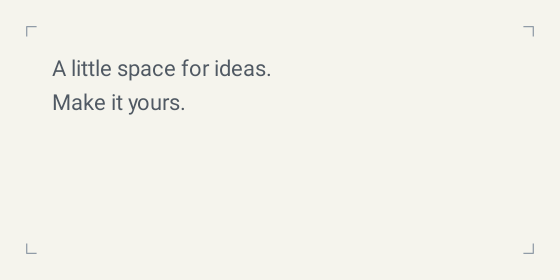 Four corners — Text box designs