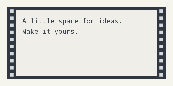 Filmstrip — Text box designs