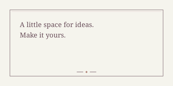 Book page — Text box designs