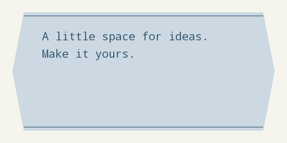 Hexagonal panel — Text box designs