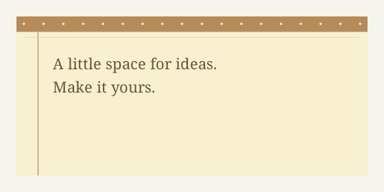 Yellow notepad — Text box designs