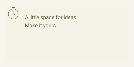 Focus timer — Text box designs