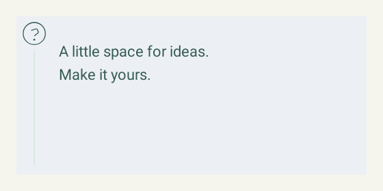 Question — Text box designs