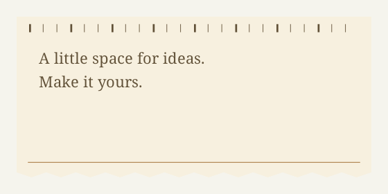 Receipt — Text box designs