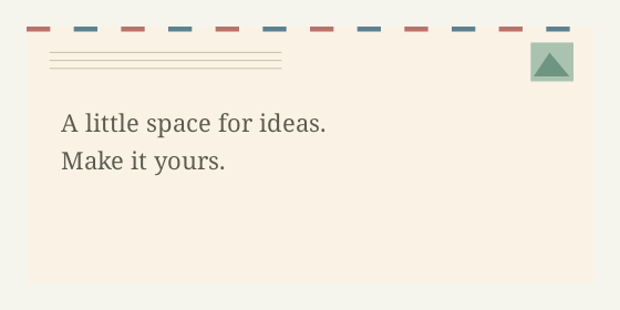 Postcard — Text box designs
