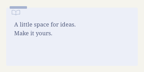 Vocabulary card — Text box designs